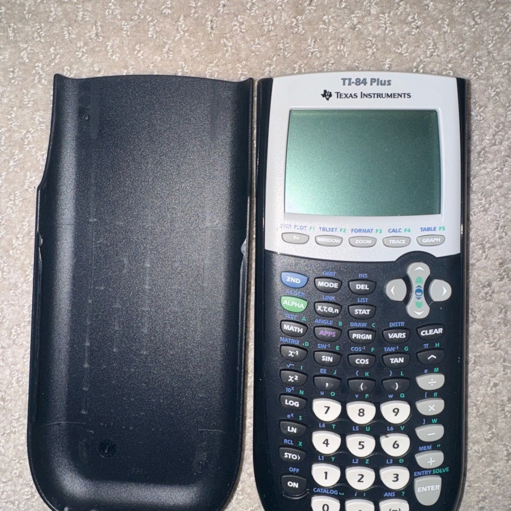 Texas Instruments TI-84 Plus Graphing Calculator - Black and White
